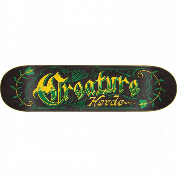 Creature Skateboards Horde Script Hard Rock Deck 8.25” With Grip Tape (In Store Pickup Only)