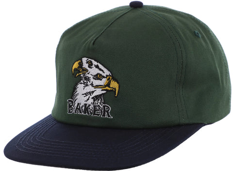 Baker Eagle Eyes Snapback Hat Green/Blue