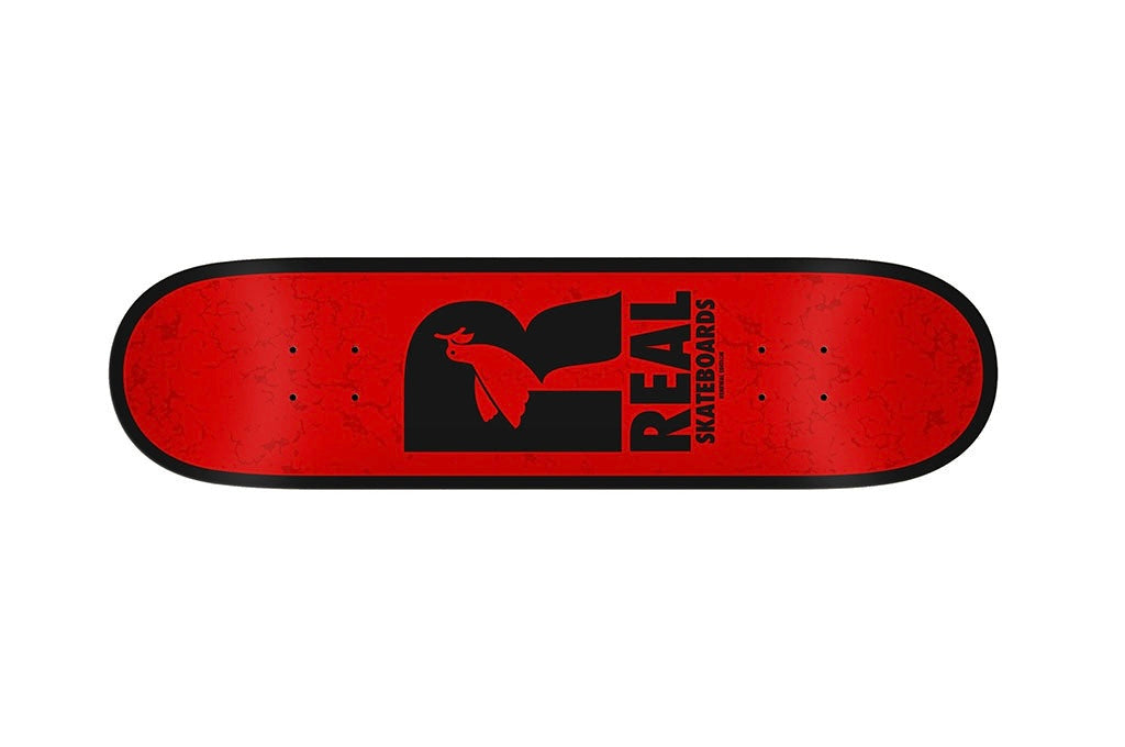 Real Skateboards Dove Redux Red/Black Deck 8.5” With Grip Tape (In Store Pickup Only)