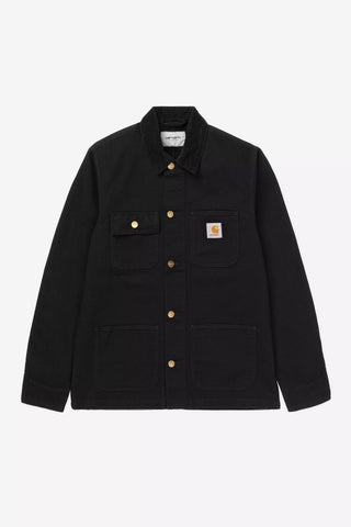 Carhartt WIP Michigan Coat (Summer) Black/Black, Rinsed