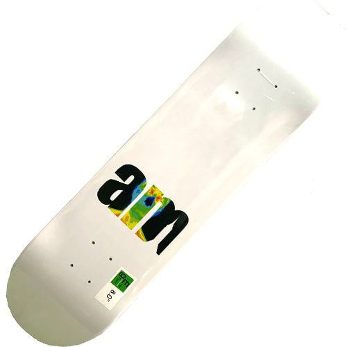 AM Aftermidnight NYC Skateboard White Deck With Grip Tape (In Store Pickup Only)