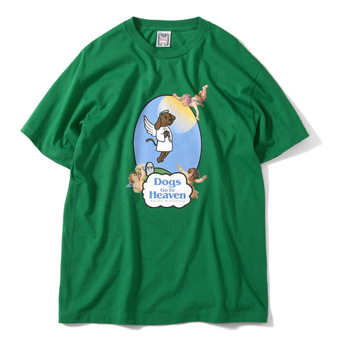 Saints & Sinners All Dogs Go To Heaven S/S Tee Green
