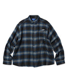 Lafayette Classic Ombre Plaid L/S Shirt Navy