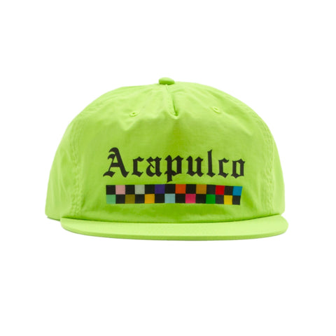 Acapulco Gold Recycled Light Weight Nylon Snapback Cap Lime