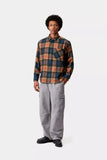 Carhartt WIP L/S Dern Shirt Dern Check, Sycamore Tree