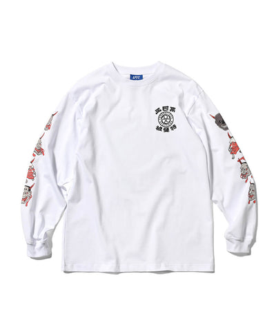 Lafayette x Three Tides Tattoo Ichibay Hannya L/S Tee White