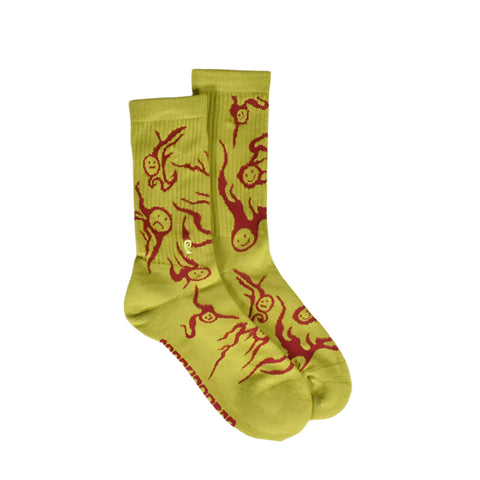 Psockadelic Heavy Feelings Socks Green