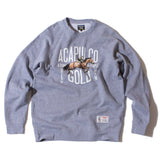 Acapulco Gold Horse Race Raglan Crew Sweatshirt Dark Heather Grey