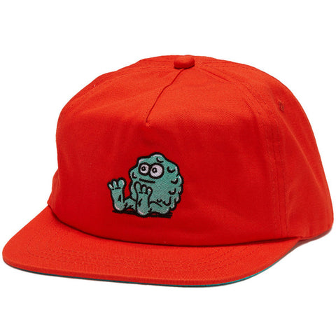 Snot Wheel Co. Booger Logo 5 Panel Snapback Hat Orange