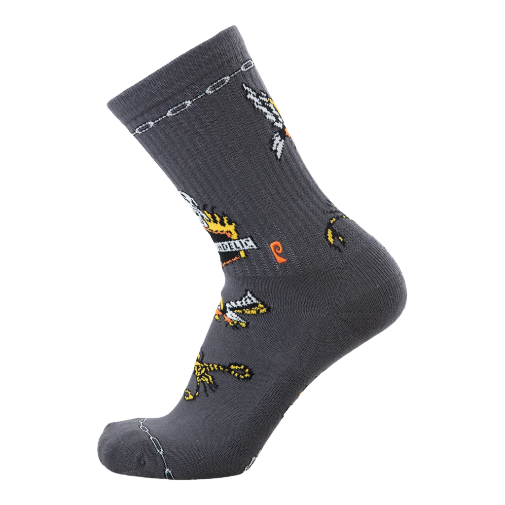 Psockadelic Born Free Socks Faded Black