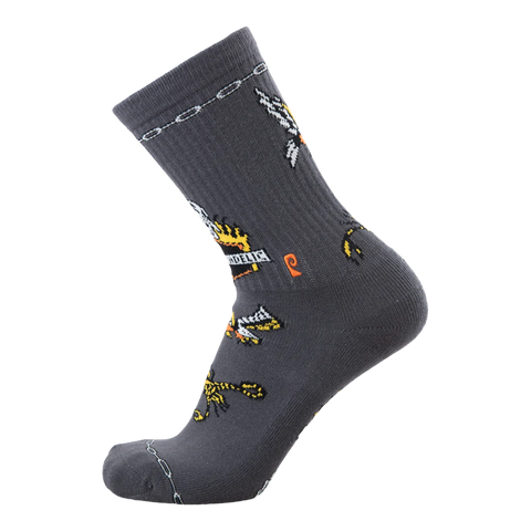 Psockadelic Born Free Socks Faded Black