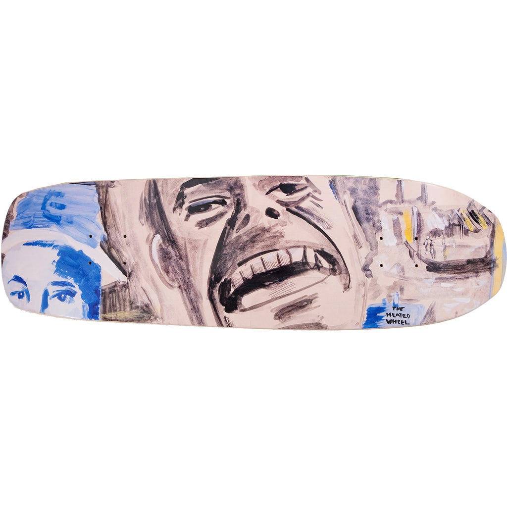 The Heated Wheel Funny You Say Shaped Deck 9.5” With Grip Tape (In Store Pickup Only)