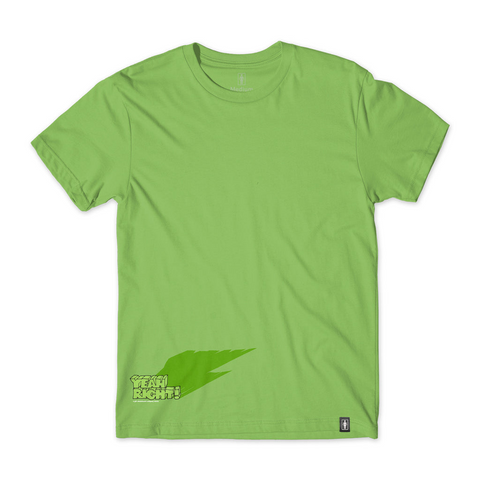 Girl Skateboard Yeah Right Shadow S/S Tee Lime Green