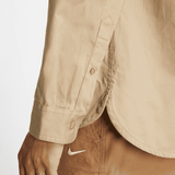 Nike SB Woven Skate L/S Button Up Shirt DQ6288-247 Khaki (In Store Pickup Only)