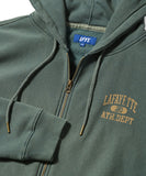 Lafayette Worn Out Athletics Zip Hoodie Green