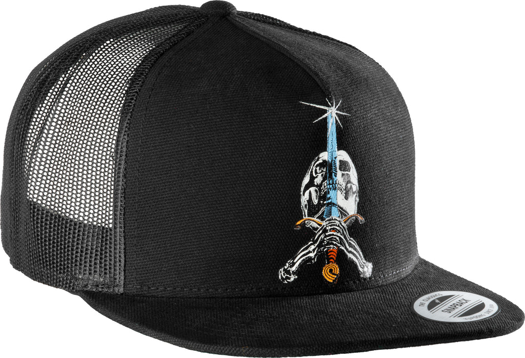 Powell Peralta Skull And Sword Trucker Hat Black