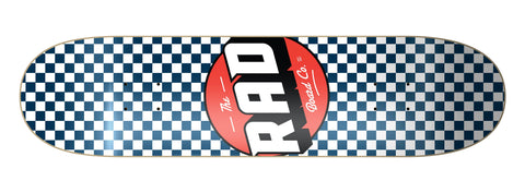 Rad Board Co. Checker Navy/White Deck 8.25” With Grip Tape (In Store Pickup Only)