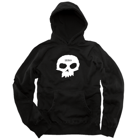 Zero Single Skull Pullover Hoodie Black