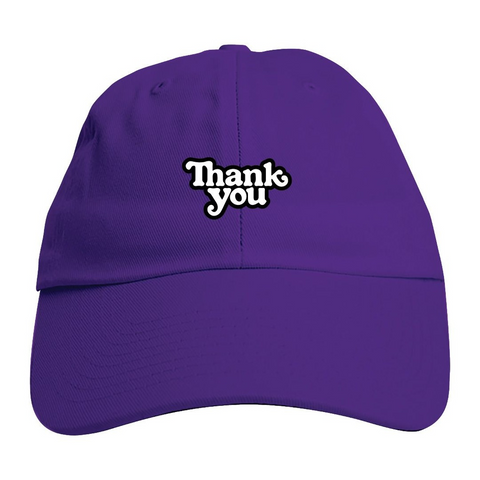 Thank You Skateboards Logo Dad Hat Purple