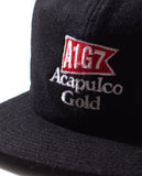 Acapulco Gold Wool 6 Panel Cap Black