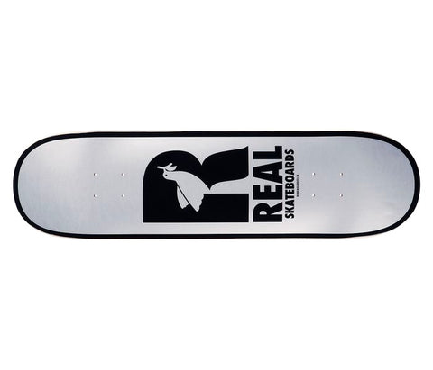 Real Skateboards Grey/Black Deck 8.25” With Grip Tape (In Store Pickup Only)