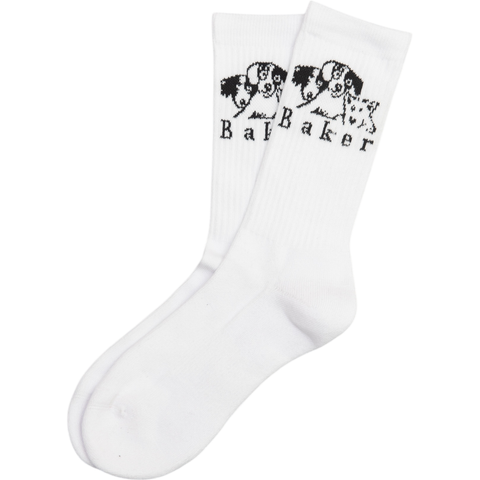 Baker Where My Dogs At Socks White