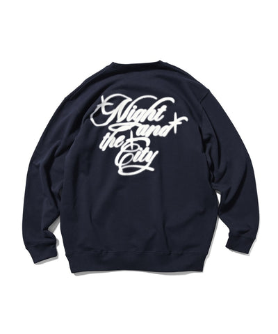 Lafayette Night And The City Crewneck Sweatshirt  Navy