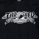 Thrasher X Anti Hero Mag Banner S/S Tee Black