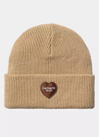 Carhartt WIP Heart Patch Beanie Dusty H Brown (In Store Pickup Only)