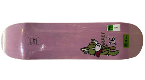 Carpet Teddy Bear Purple Deck 8” With Grip Tape (In Store Pickup Only)