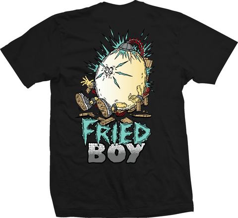Heroin Skateboards Fried Boy S/S Tee Black