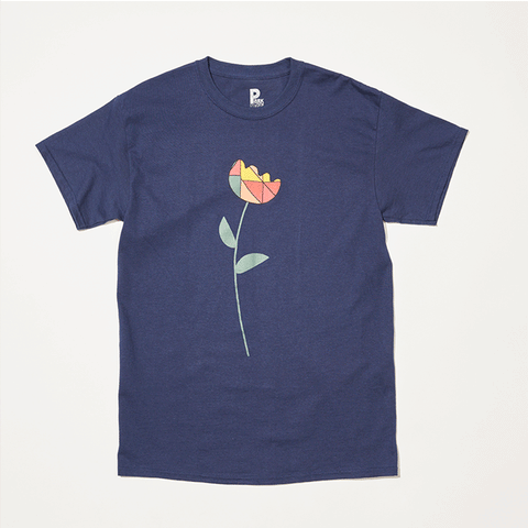 Park Deli Flower S/S Tee Navy