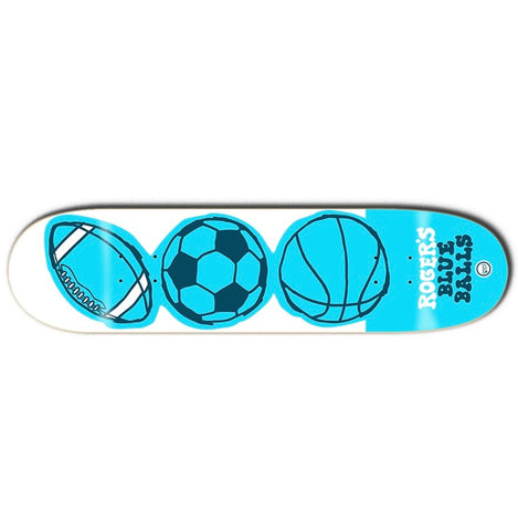 Roger Skate Co. Blue Balls Deck 8.12” With Grip Tape (In Store Pickup Only)