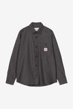Carhartt WIP L/S Edgar Shirt Black/Wax