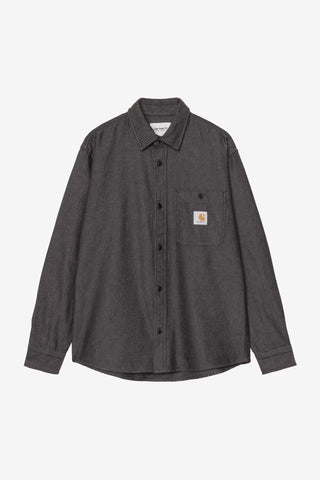 Carhartt WIP L/S Edgar Shirt Black/Wax