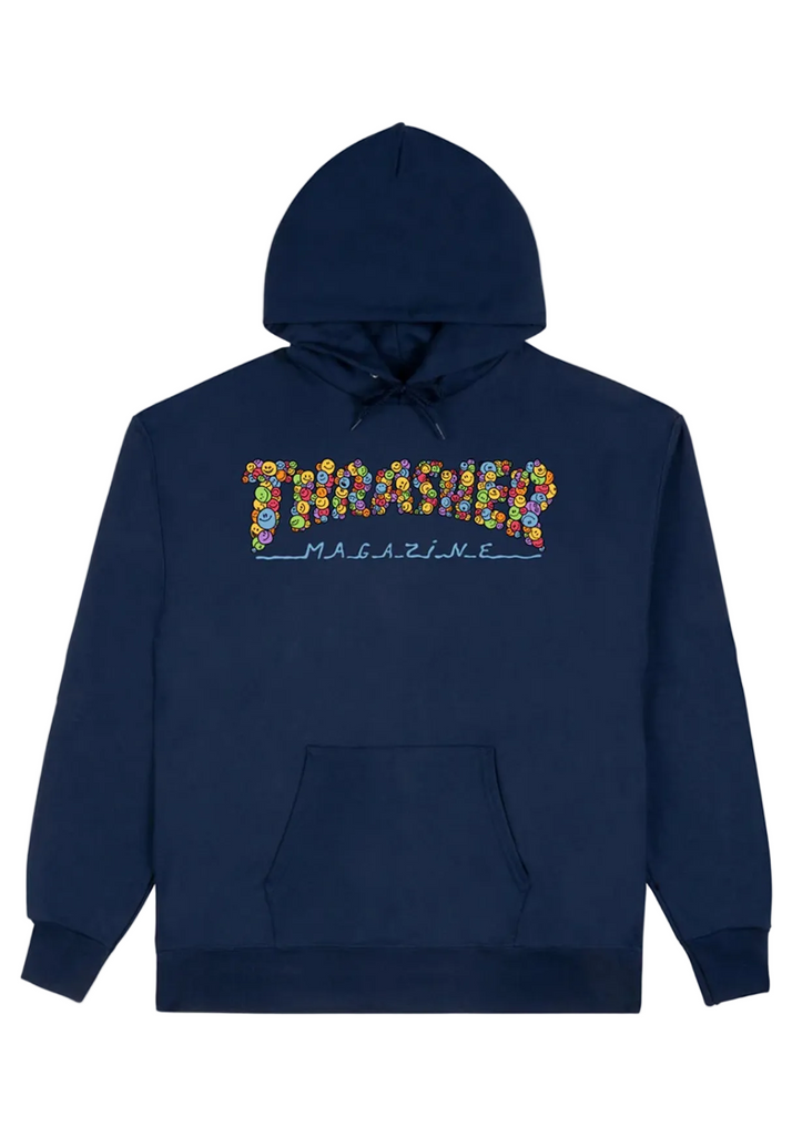 Thrasher Smile By Spanky Pullover Hoodie Navy