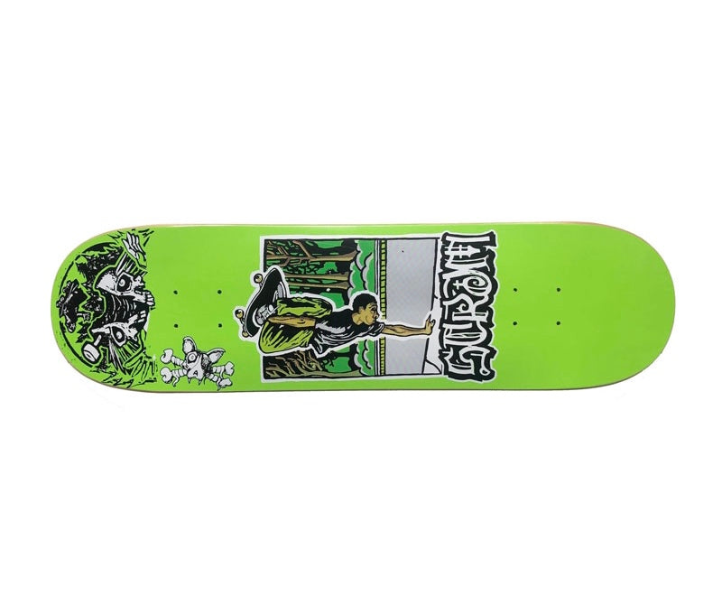 Scram Skateboard Keenan Green Popsicle Deck 8.25” With Grip Tape (In Store Pickup Only)