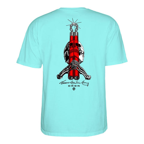 Powell Peralta Bruce Lee Skull & Nunchucks S/S Tee Celadon