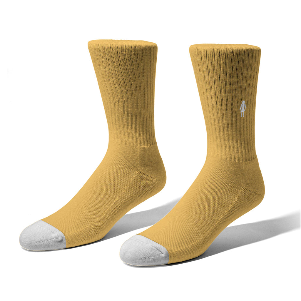 Girl Skateboard OG Socks Mustard