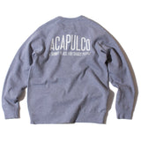 Acapulco Gold Horse Race Raglan Crew Sweatshirt Dark Heather Grey