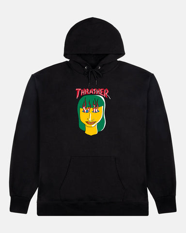 Thrasher Talk Shit By Gonz Pullover Hoodie Black