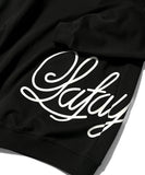 Lafayette Side Printed Script Logo Crewneck Sweat Black