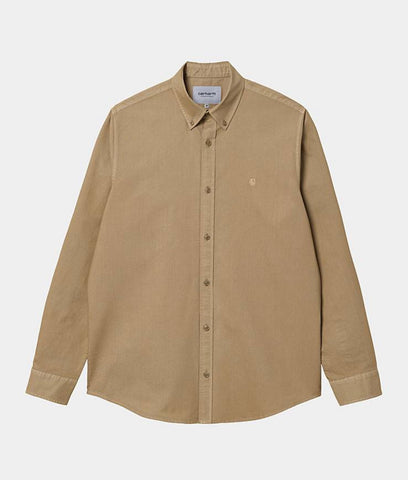 Carhartt WIP Bolton L/S Shirt Nomad (Garment Dyed) (In Store Pickup Only)