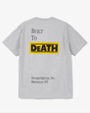 Nothin’ Special Built To Death S/S Pocket Tee Heather Grey