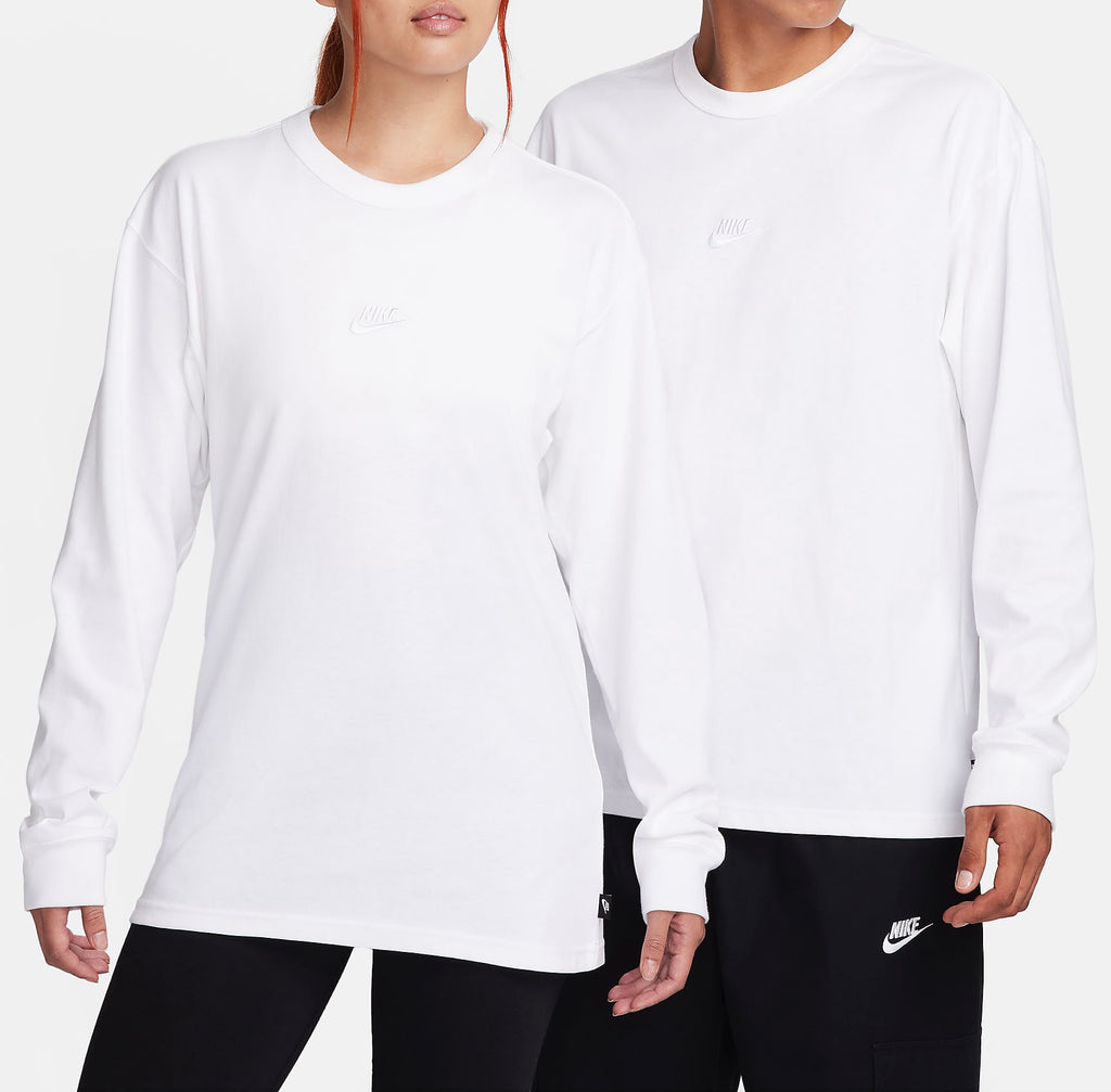 Nike Sportswear Premium Essentials L/S Tee DO7391-100 White/White (In Store Pickup Only)