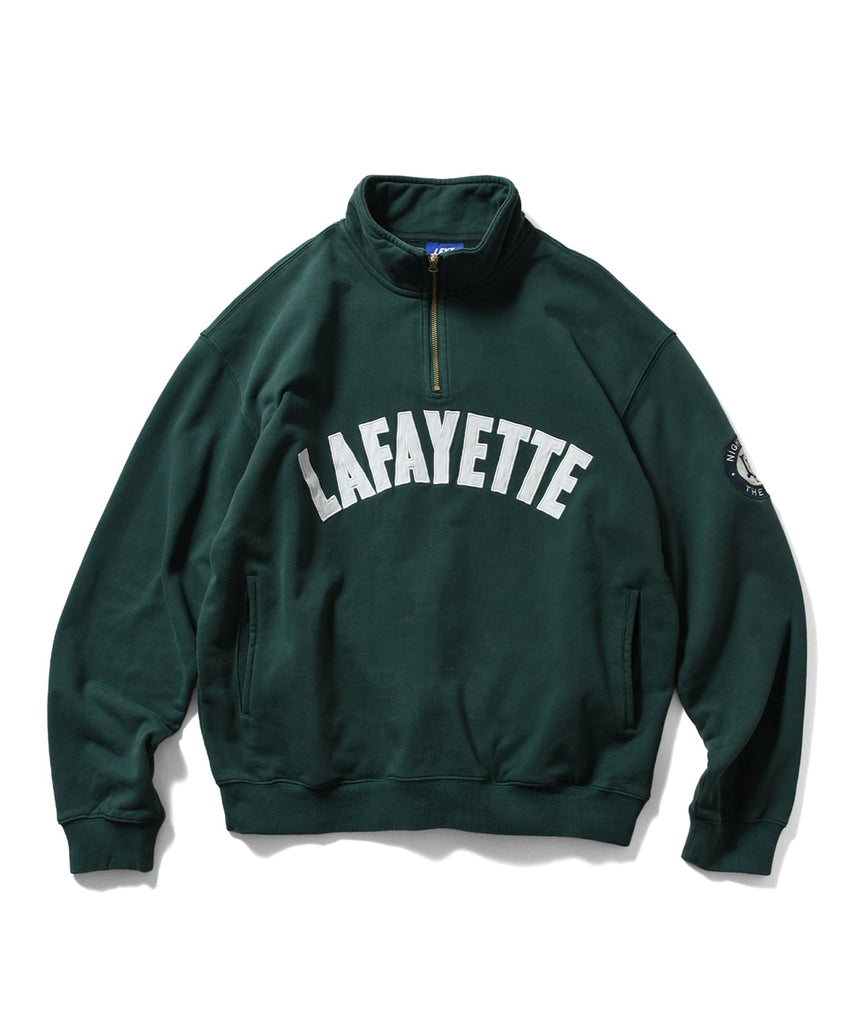 Lafayette Arch Logo Halfzip Sweatshirt Green