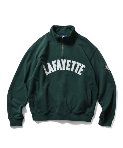 Lafayette Arch Logo Halfzip Sweatshirt Green