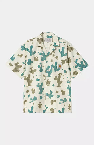 Carhartt WIP Opus S/S Shirt Opus Allover Print, Wax (In Store Pickup Only)