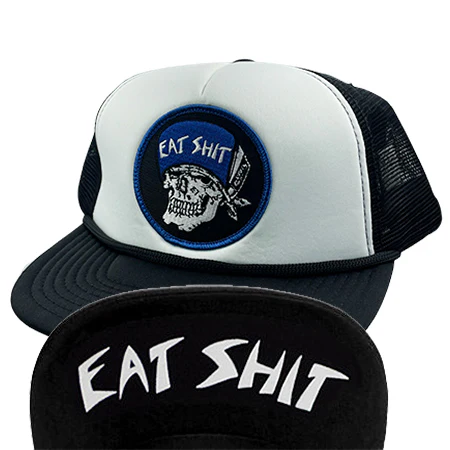 Dogtown x Suicidal Skates Eat Shit Patch Flip Mesh Hat Black/White