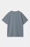 Carhartt WIP Fairley S/S Tee Fairley Stripe, Naval/White (In Store Pickup Only)